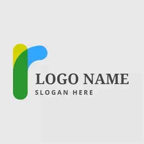 Agency Logo Lovely Colorful Letter R logo design