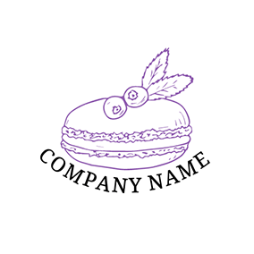 Logótipo De Decoração Lovely Design Macaron logo design