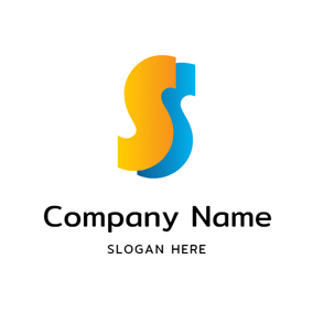 Lovely Double Letter S logo design