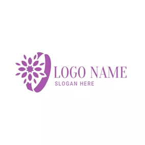 Logotipo De Compromiso Lovely Flower and Pretty Ring logo design