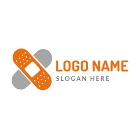 Logótipo De Alfabeto Lovely Orange Letter X logo design