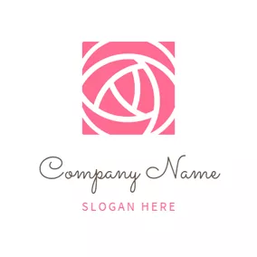 Allianz Logo Lovely Pink Rose Bud logo design