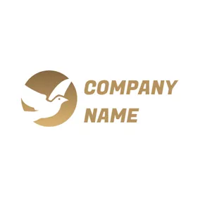 Logótipo De Fé Lovely White Dove logo design