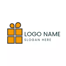 Shape Logo Lovely Yellow Box logo design