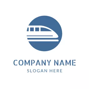Deliver Logo Luxurious Express Train logo design