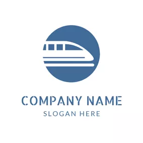 Train Logo Luxurious Express Train logo design