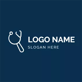 Consultant Logo Magnifying Glass and Echometer logo design
