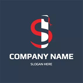 Logotipo S Mamba Snake Combine logo design