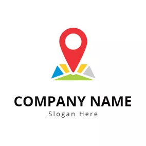 地址 Logo Map Location and Gps logo design