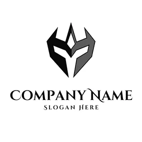 Courage Logo Mask Machinery and Symmetry logo design