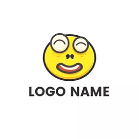 Joy Logo Meme Eye Smile logo design