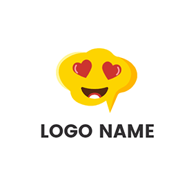 Logótipo Olho Meme Heart Eye logo design