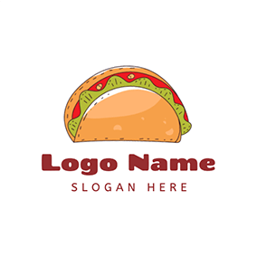 墨西哥卷餅logo Mexico Style Taco logo design