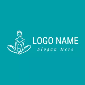 ヨガロゴ Mind and Body Revitalized Yoga logo design
