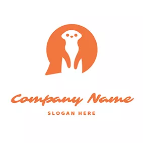 極簡主義Logo Minimalist Mongoose Logo logo design