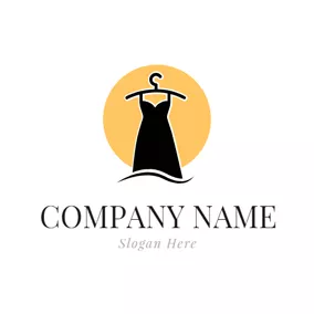 現代Logo Modern Black Formal Dress logo design