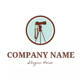 Photography Logo Modern Holder and Camera logo design