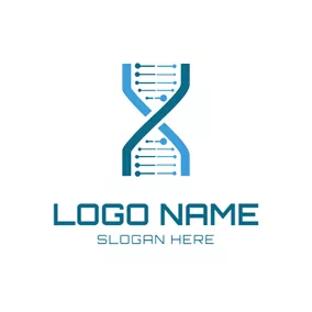 Collage Logo Molecular Structure and Laboratory logo design