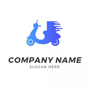 Cycle Logo Motorbike Courier Business Speed logo design