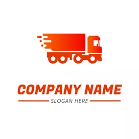 Logistics Logo Moving Trailer logo design