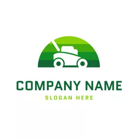 Spring Logo Mower and Lawn Care logo design