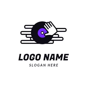 音乐Logo Music Remix and Disc logo design