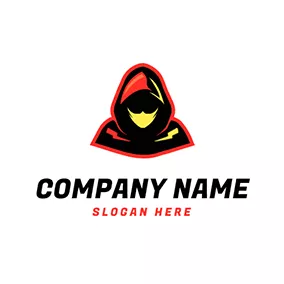 僵屍/喪屍logo Mysterious Cloak Human logo design