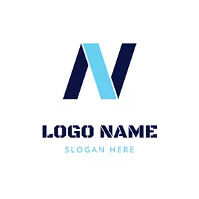 アルファベットロゴ N Shape Lift logo design