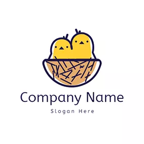 Nest Logo Nest Design Simple Chick logo design