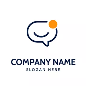 メッセージロゴ New Message Dialog Hello logo design