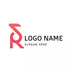 Logótipo S Note and Abstract Letter R S logo design
