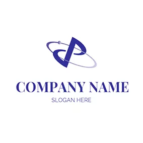Agency Logo Note Circle Letter D P logo design