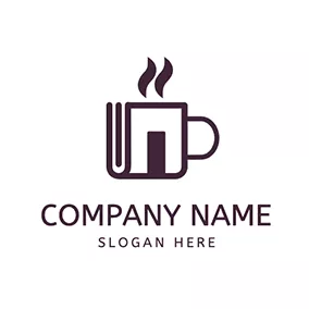 Notebook Logo Notebook Coffee Book logo design