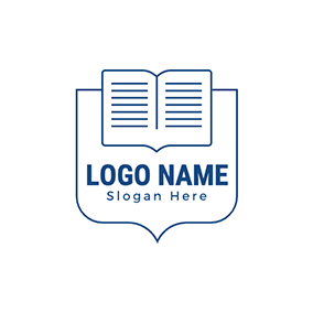 Book Logo Notebook Simple Book logo design