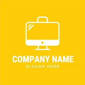 Study Logo Notebook Yellow Bag logo design