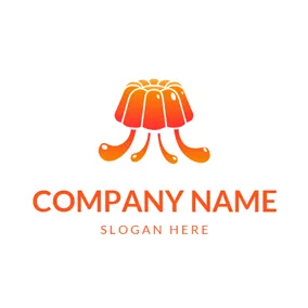 Glossy Logo Orange Berry and Jelly logo design