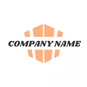 箱のロゴ Orange Rectangle Box logo design