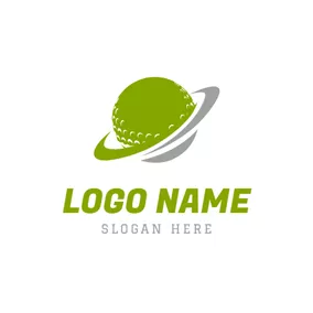 高爾夫Logo Orbiting and Golf Ball logo design