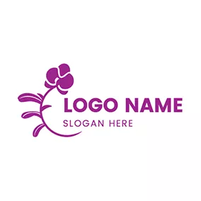 Bloom Logo Orchid Flower Logo logo design