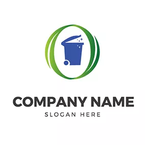 Logótipo Folha Oval Leaf Clean Bin logo design