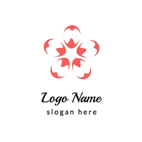 Bloom Logo Ovals Sakura Logo logo design