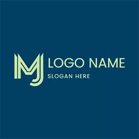 Mj Logo Overlay Simplify Letter M J logo design