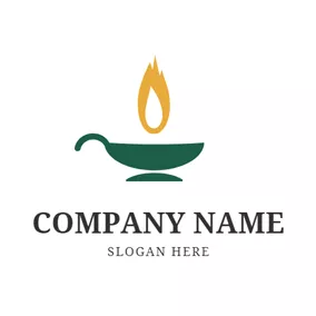 Logótipo De Religião Pan and Big Fire logo design