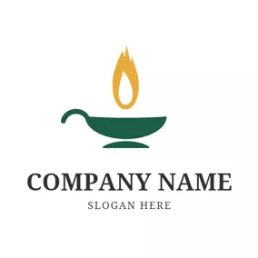 Wax Logo Pan and Big Fire logo design