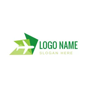 Fly Logo Paper Folding and Airplane logo design