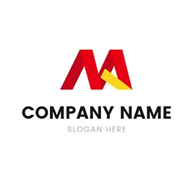 Ma Logo Paper Folding and Letter M A logo design