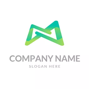 Join Logo Paper Folding Joint Letter M M logo design