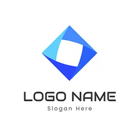 Shape Logo Paper Folding Triangle Square logo design