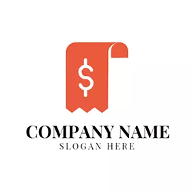Icon Logo Paper Money and Currency Symbol logo design