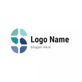 Grid Logo Partition and Letter S logo design